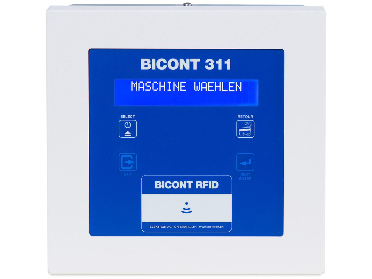 AP-Gebührenautomat Bicont 311, RFID-Card, IP21, 16A, 11kW, für 1 Gerät
