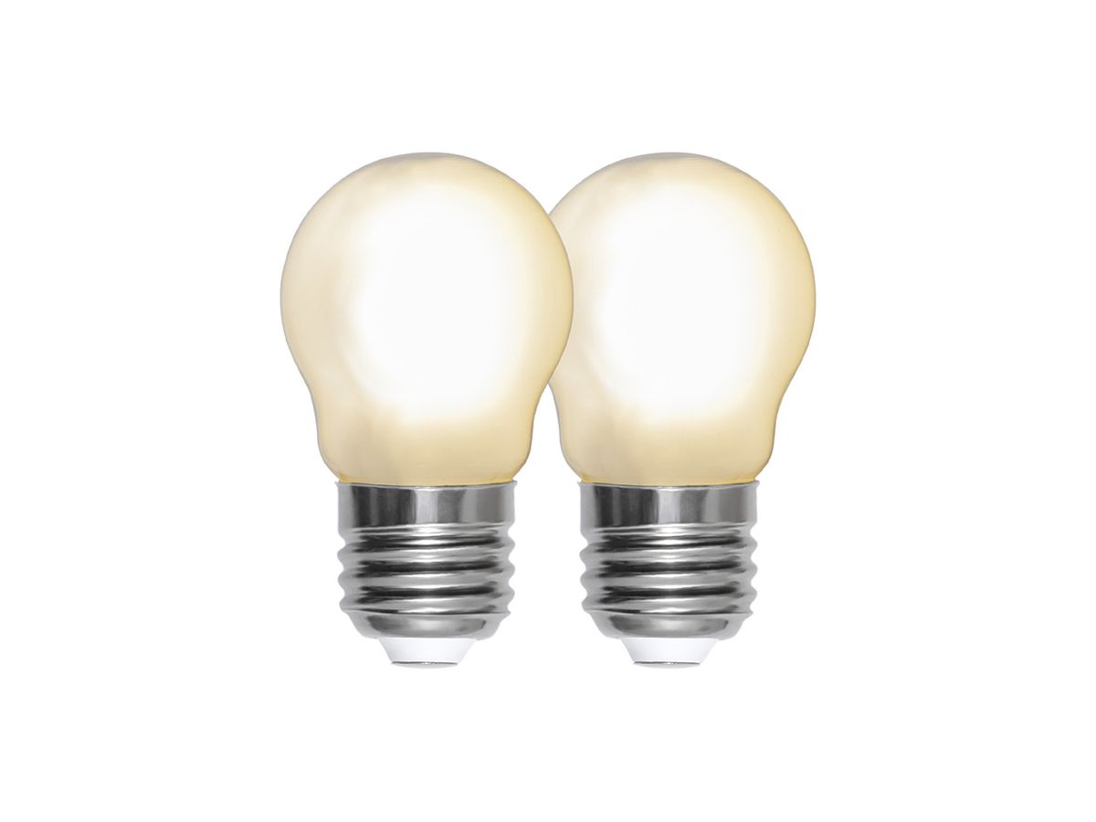 LED-Lampe E27 2.5W 250lm 2700K opal Ø45×78mm Duo Pack