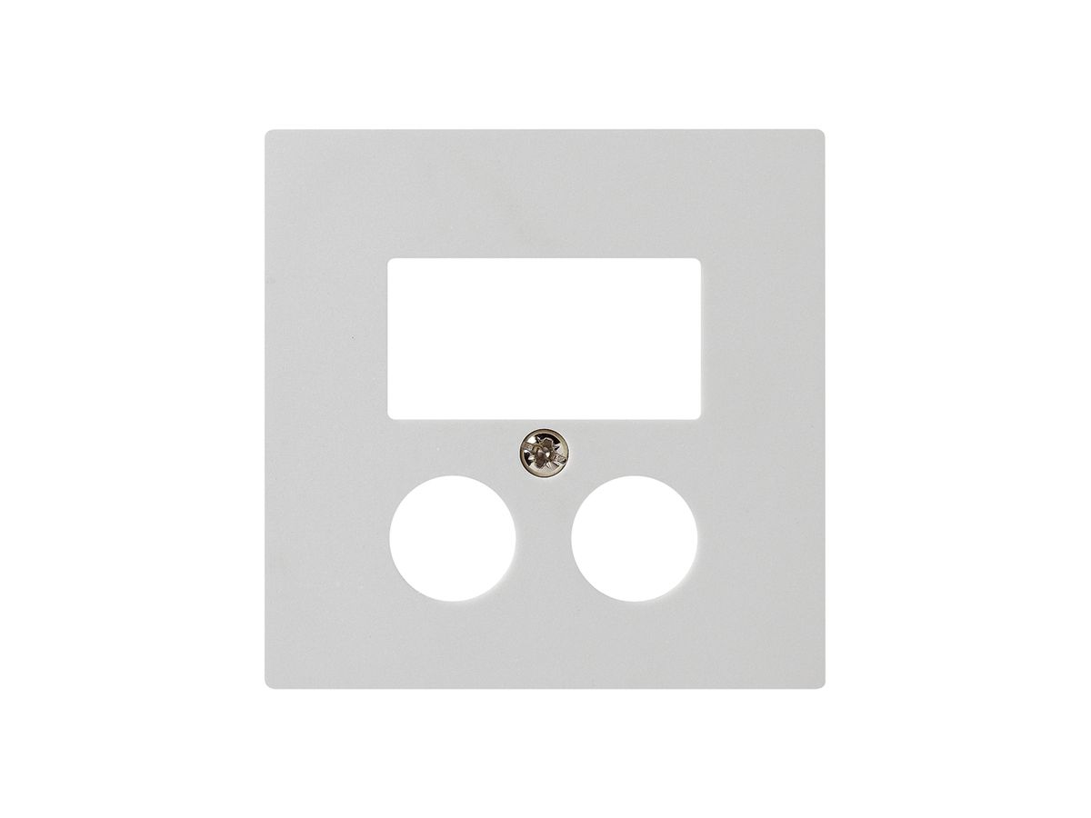 Frontplatte 2×Koax+2×RJ45 kallysto HomeWay hellgrau
