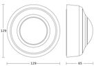 AP-Bewegungsmelder Steinel PD IR 4360-8 KNX 360° weiss