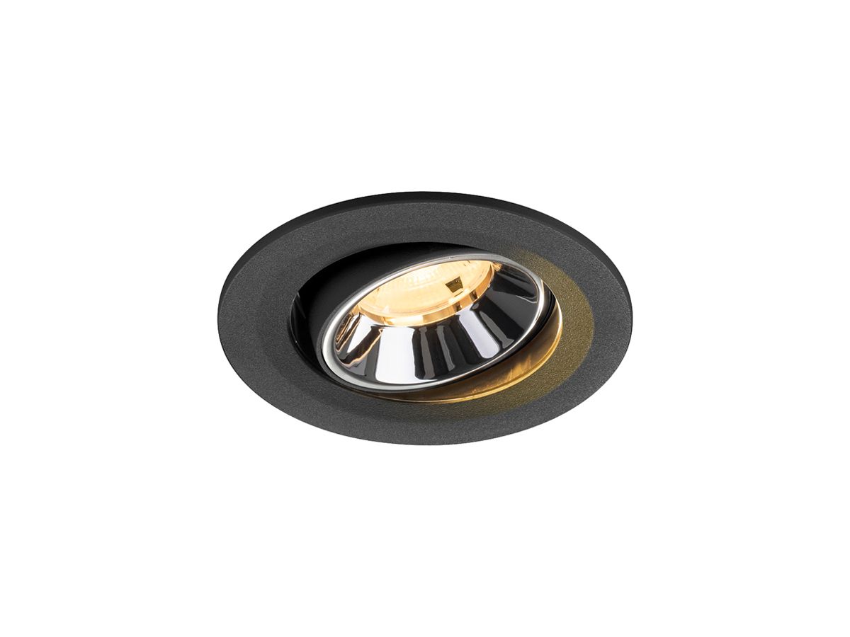 LED-Downlight SLV NUMINOS MOVE S 6.7W 1050lm 3000K NB DALI Ø90 sz/cr