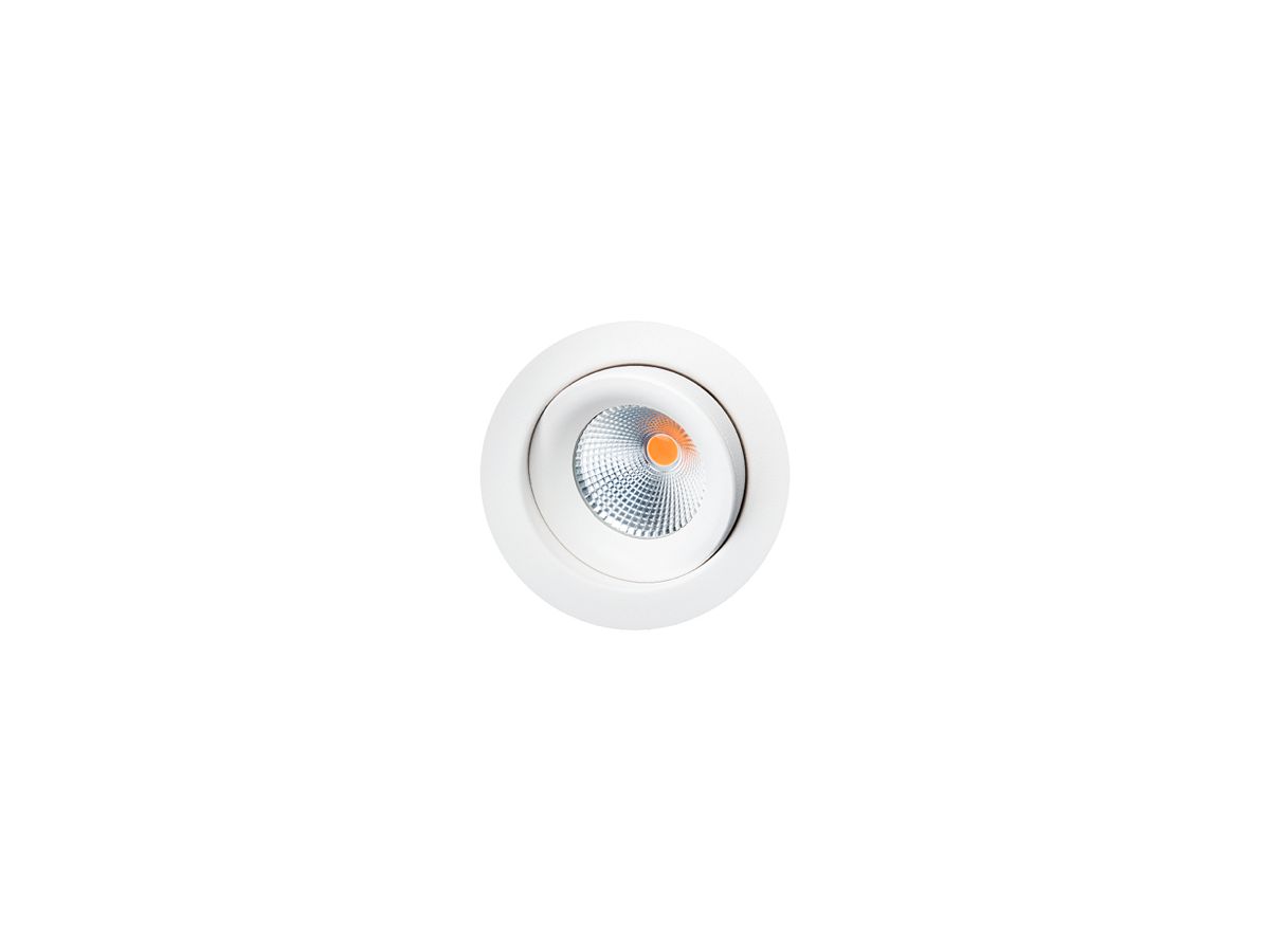 LED-Downlight SG Junistar Eco Isosafe 7W 580lm 927 IP20/IP44 42° DIM Ø90 ws 8Stk