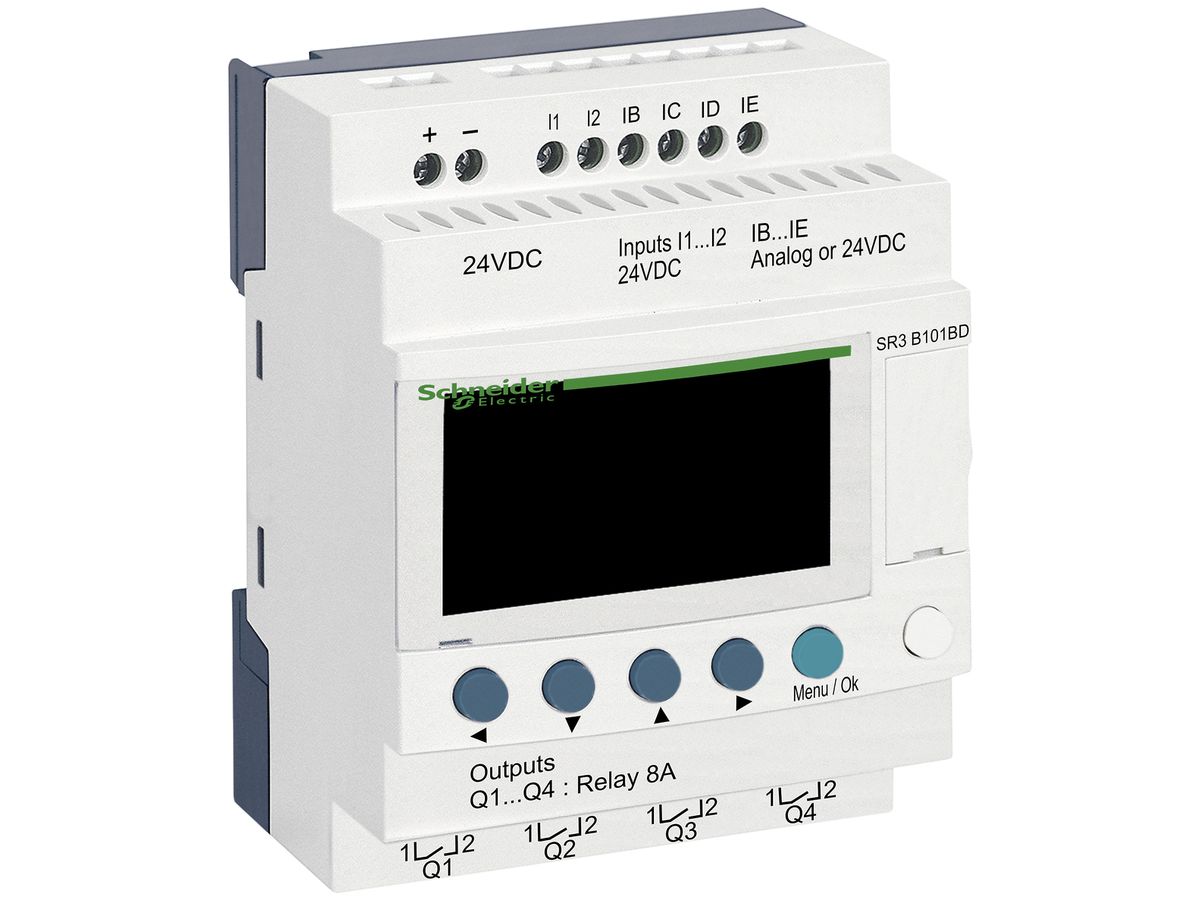 Steuerungsmodul Zelio Logic 6 DE/4 DA Relais, 24VDC