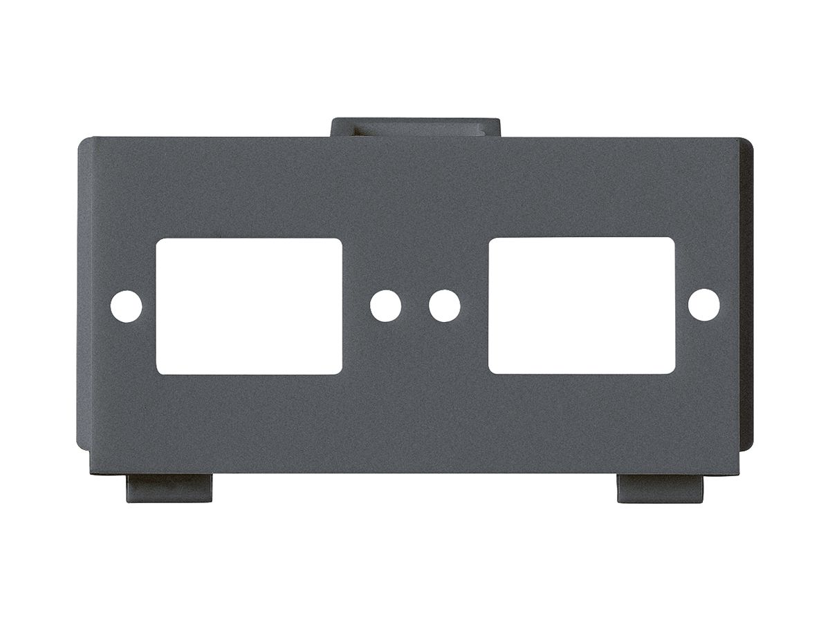 Multimedia-Modul M3 LWL leer für 2×SC2×LC anthrazit