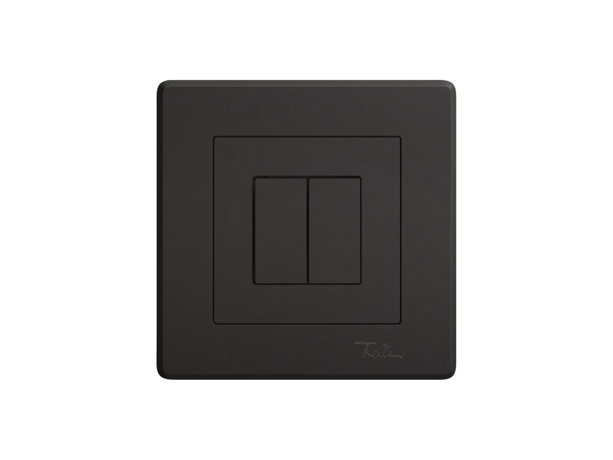 UP-Druckschalter EDIZIO.liv Wiser SNAPFIX® m.Nebenstelle 2T 2B schwarz