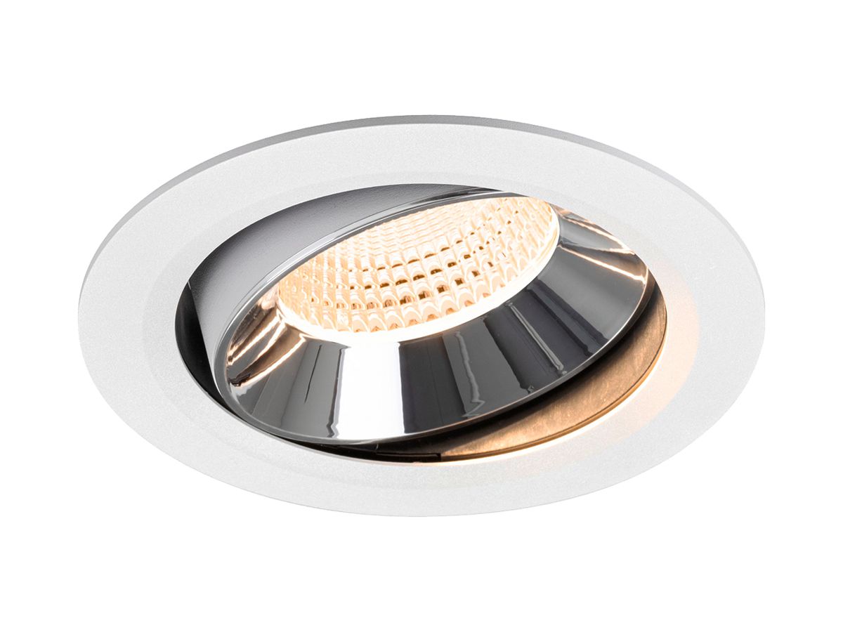 LED-Downlight SLV NUMINOS MOVE XL 24W 3500lm 2700K WB DALI Ø175 ws/cr