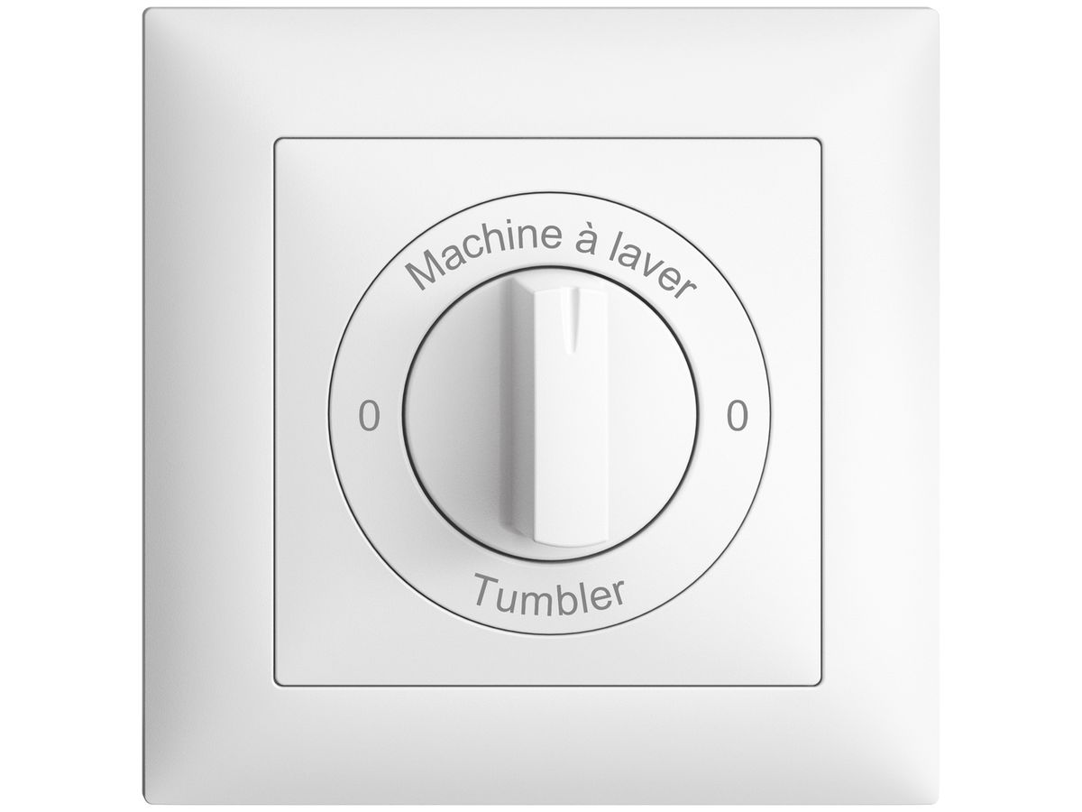 Frontset 0-Machine à laver-0-Tumbler EDIZIOdue 88×88mm weiss