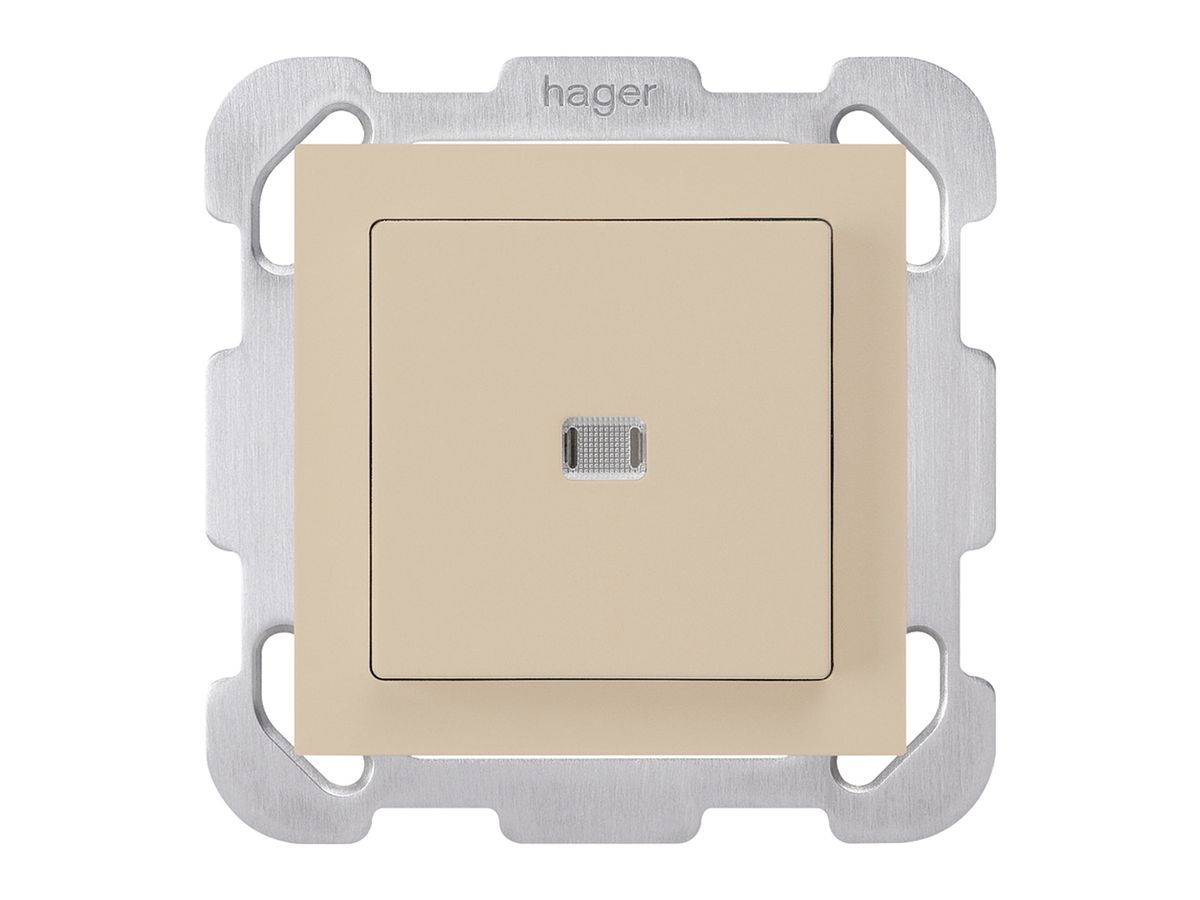 UP-Leuchtdruckschalter kallysto 6/1L beige