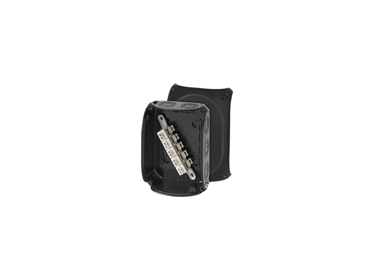 AP-Abzweigdose Hensel KF B mit Klemmen 5×10mm² schwarz