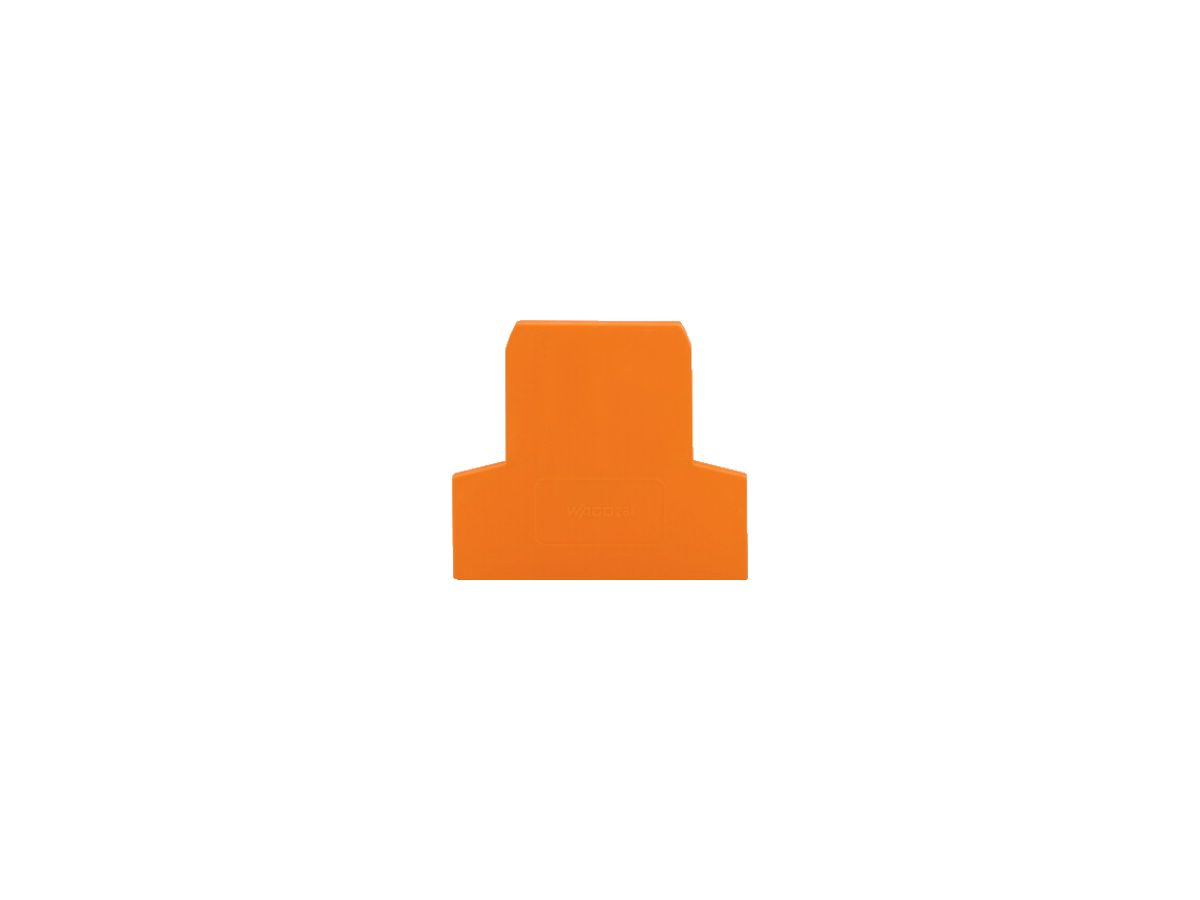 Abschlussplatte WAGO 2.5mm² orange