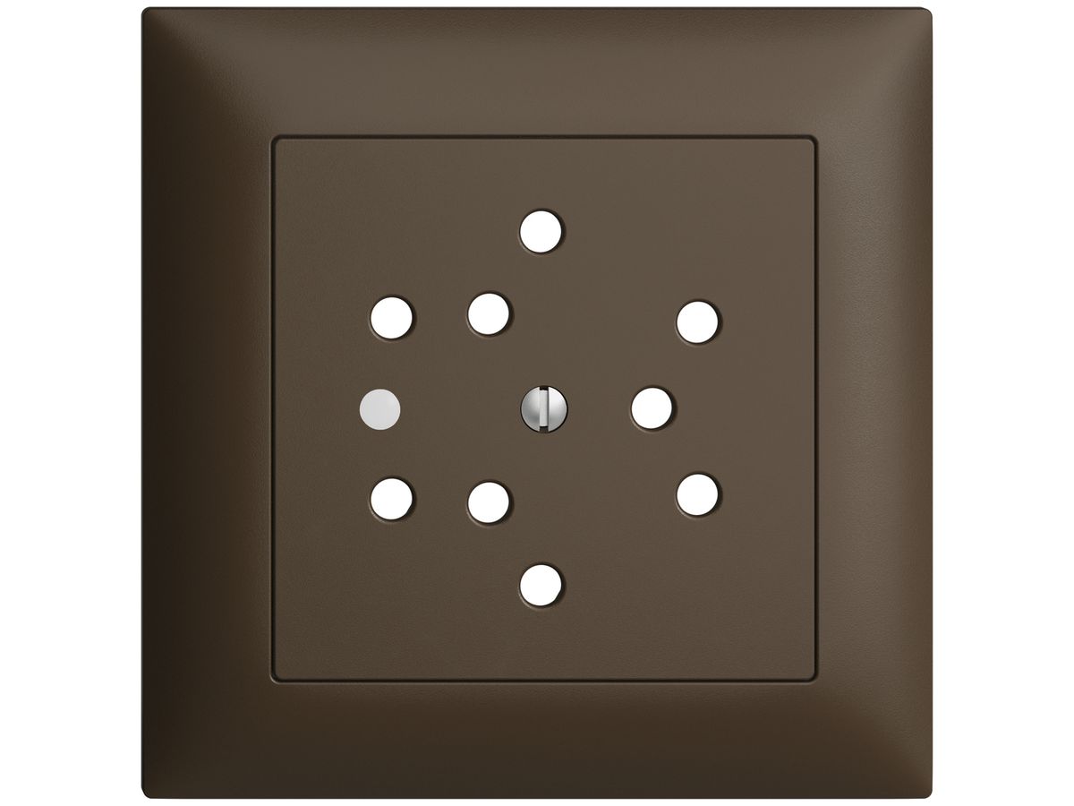 UP-Frontset EDIZIOdue coffee 88×88mm 3×T12 mit Linse