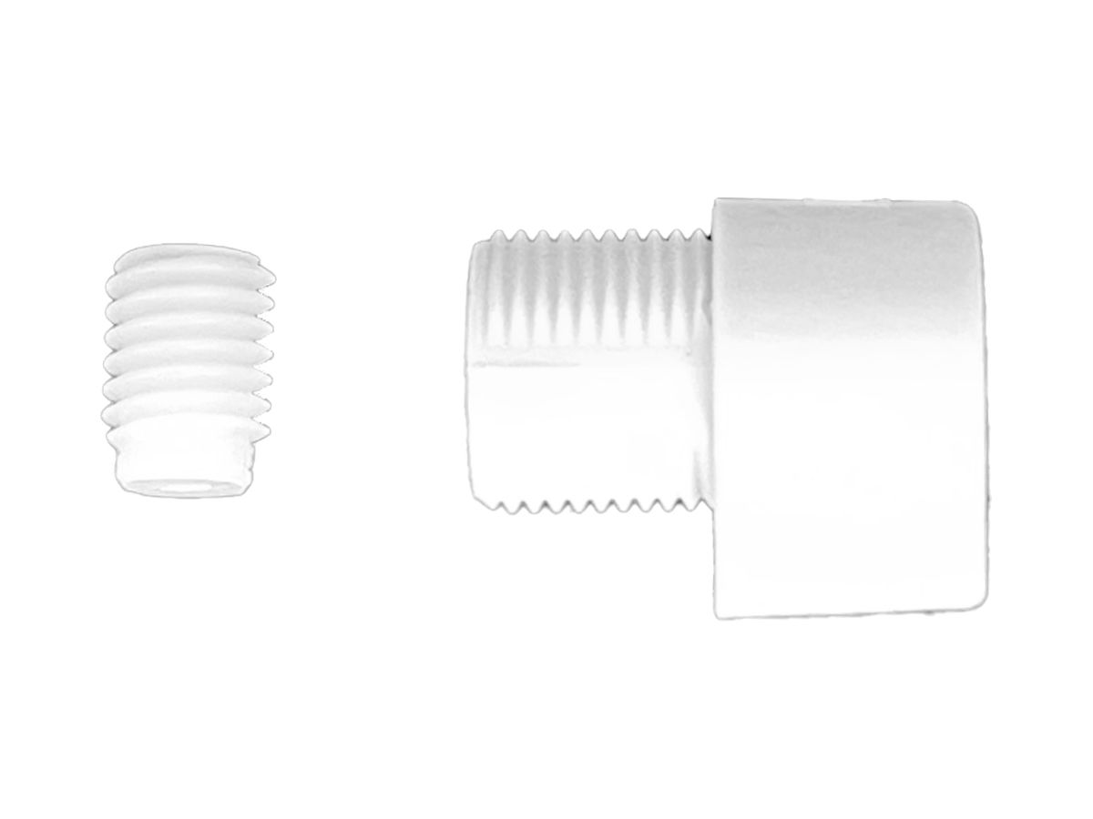 Zugentlastung Elektrogros M13×1 L=11mm m.Madenschraube weiss