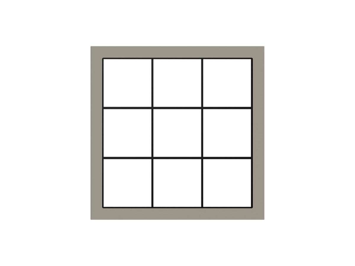UP-Kopfzeile ABB SIDUS 3×3 208×208mm Edelstahl