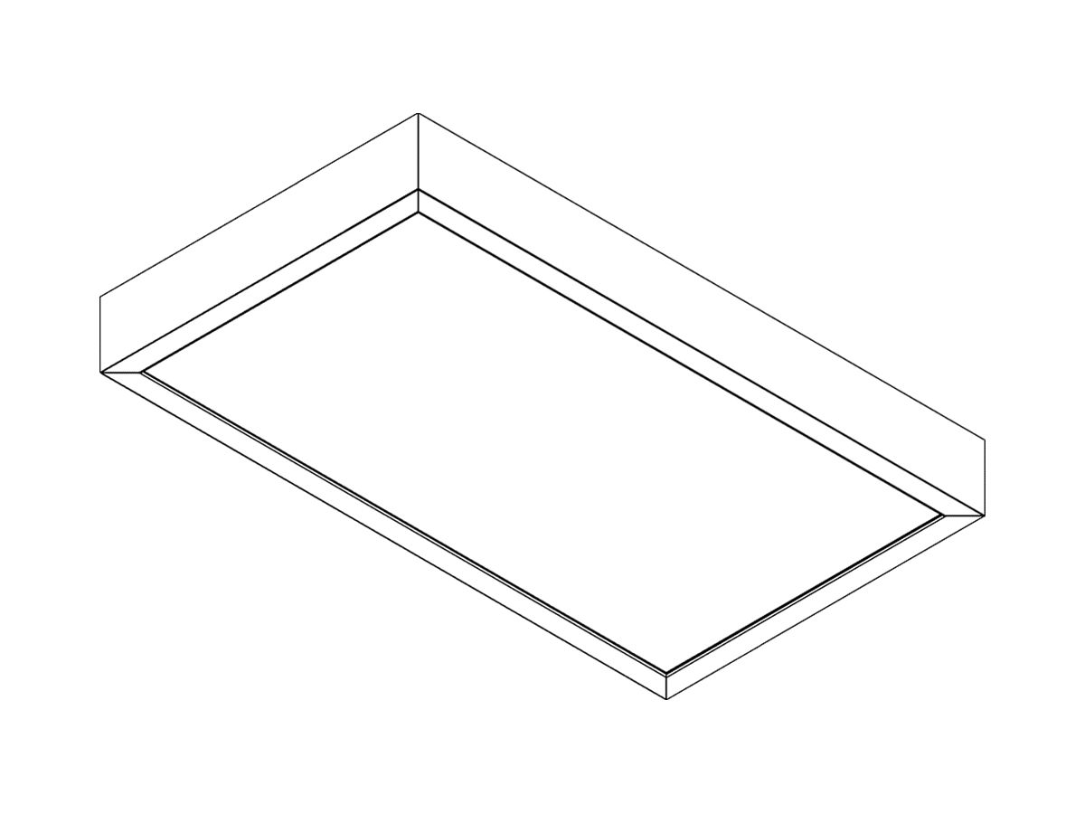 Anbaugehäuse Siteco Apollon Stahl 1195×295×70mm weiss