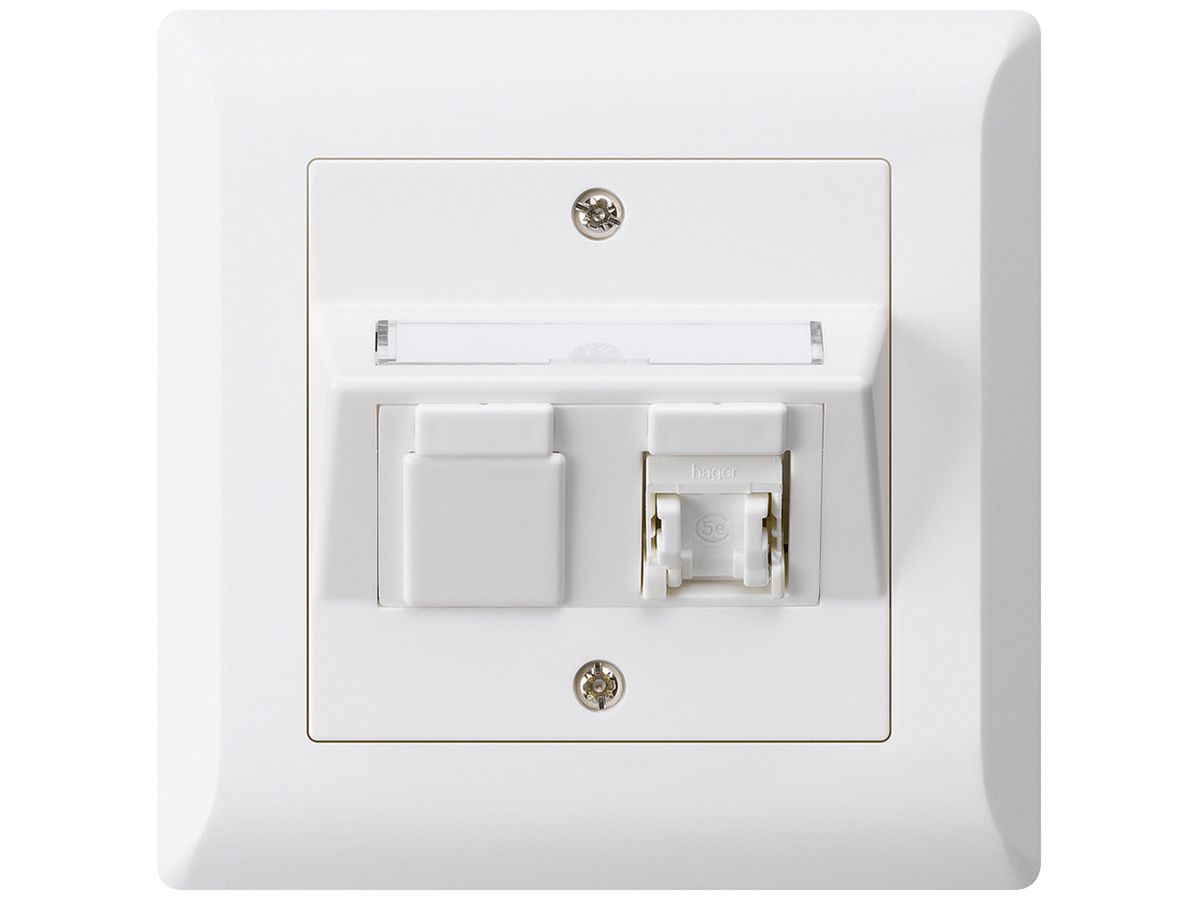 UP-Dose kallysto.line C Kat.5e 1RJ45/u weiss