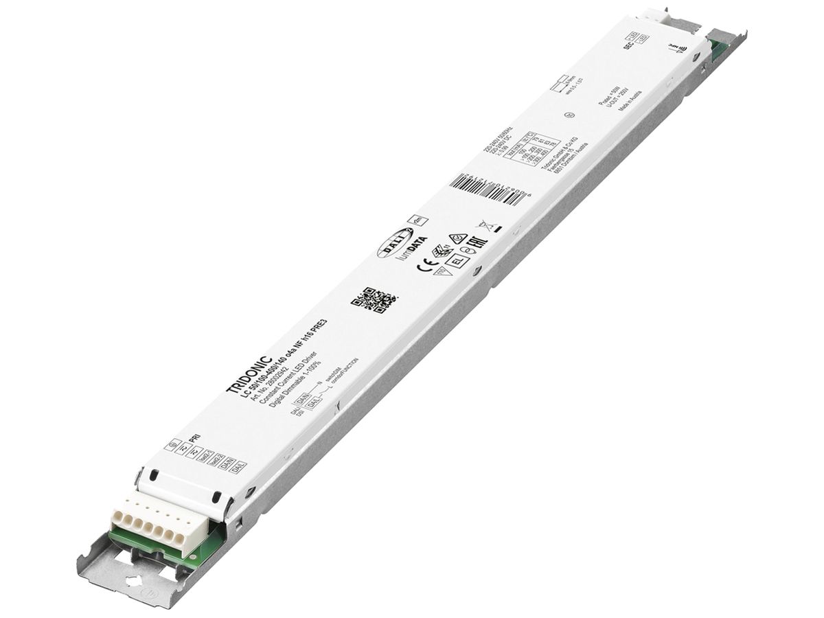 LED-Konverter Tridonic LC NFC o4a 100…400mA, 50W, 360×30×16mm