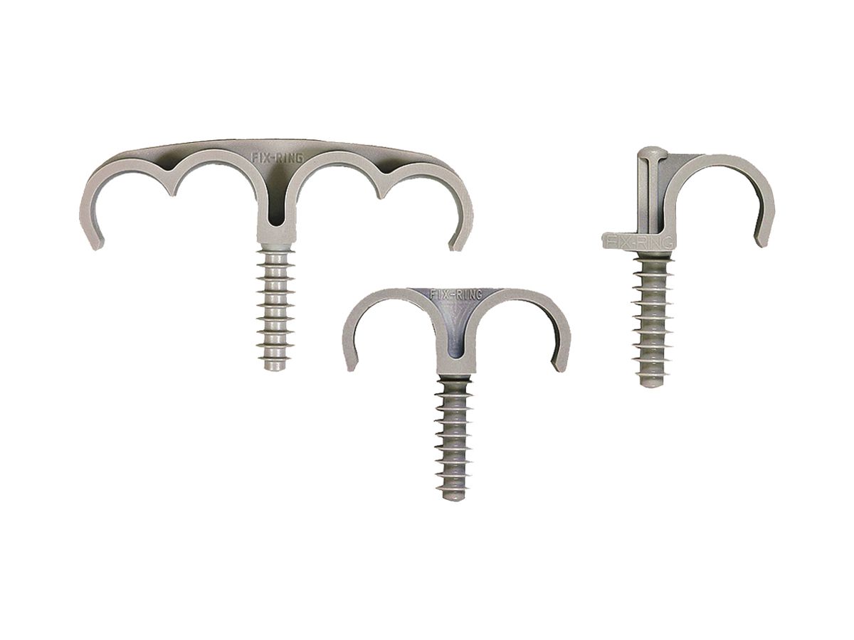 Rohr-Bride Fix Ring 32mm hellgrau
