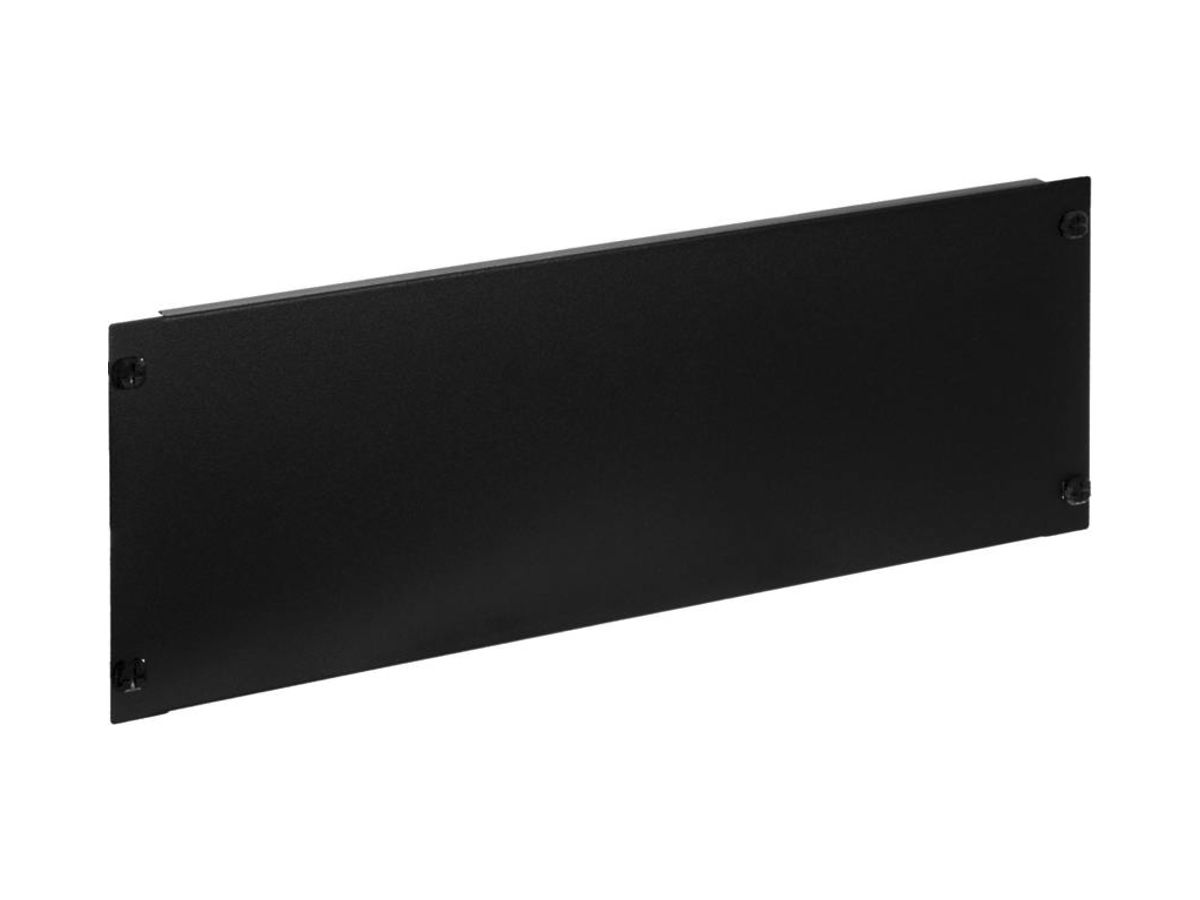 Blindplatte 19" R&M Click, 4HE, schwarz, RAL9005