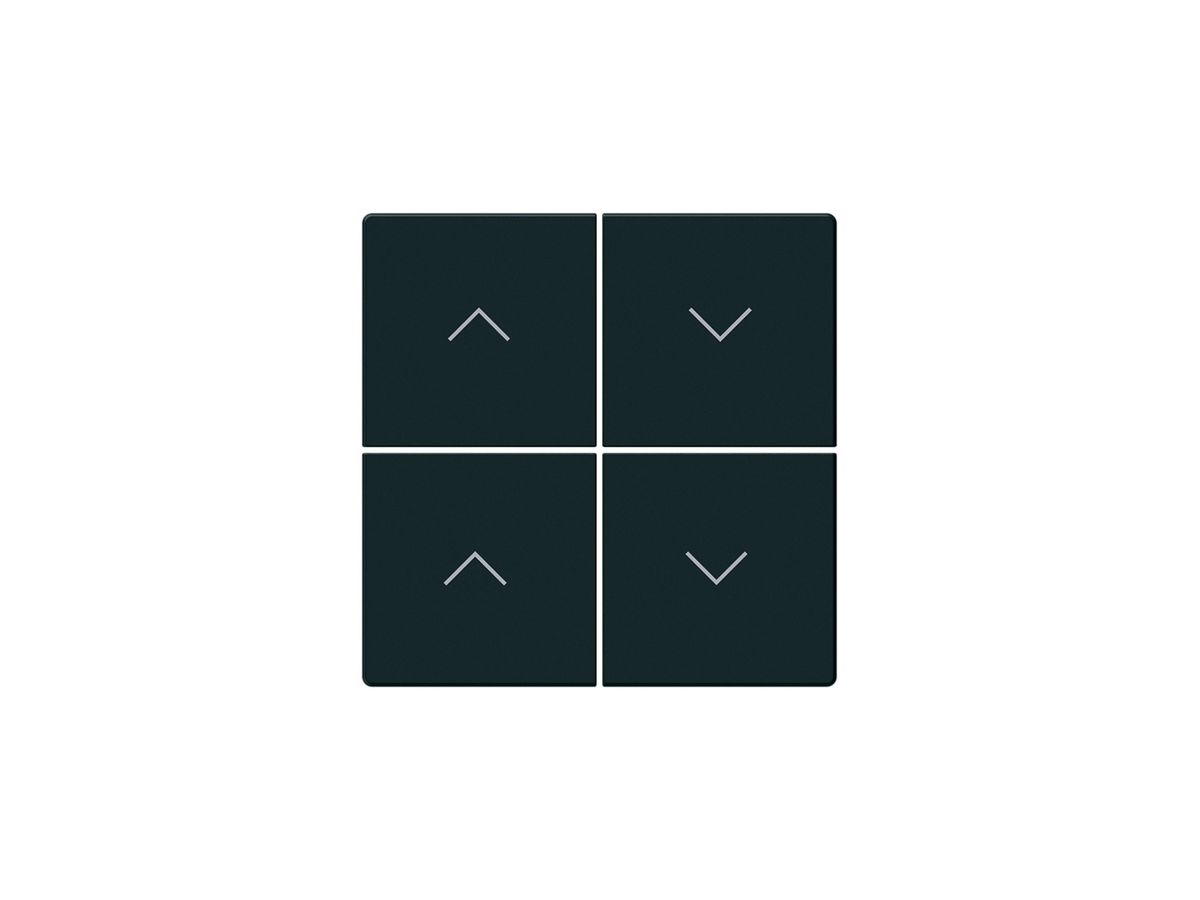 KNX-Storentasterfront Hager BA kallysto Z 4-fach schwarz