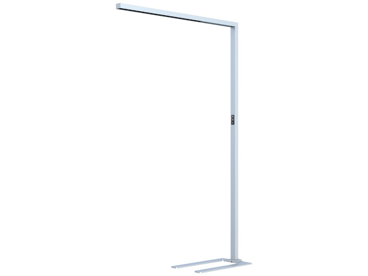 LED-Stehleuchte DOTLUX STYLEbutler 80W 10200lm 4000K silber