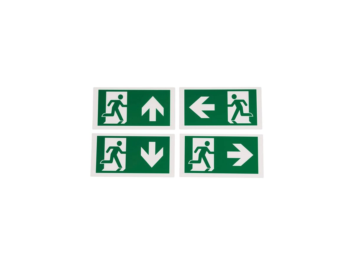 Piktogramm-Set Sylvania LifeSafe Pro EXIT Ausgang links/rechts oben/unten
