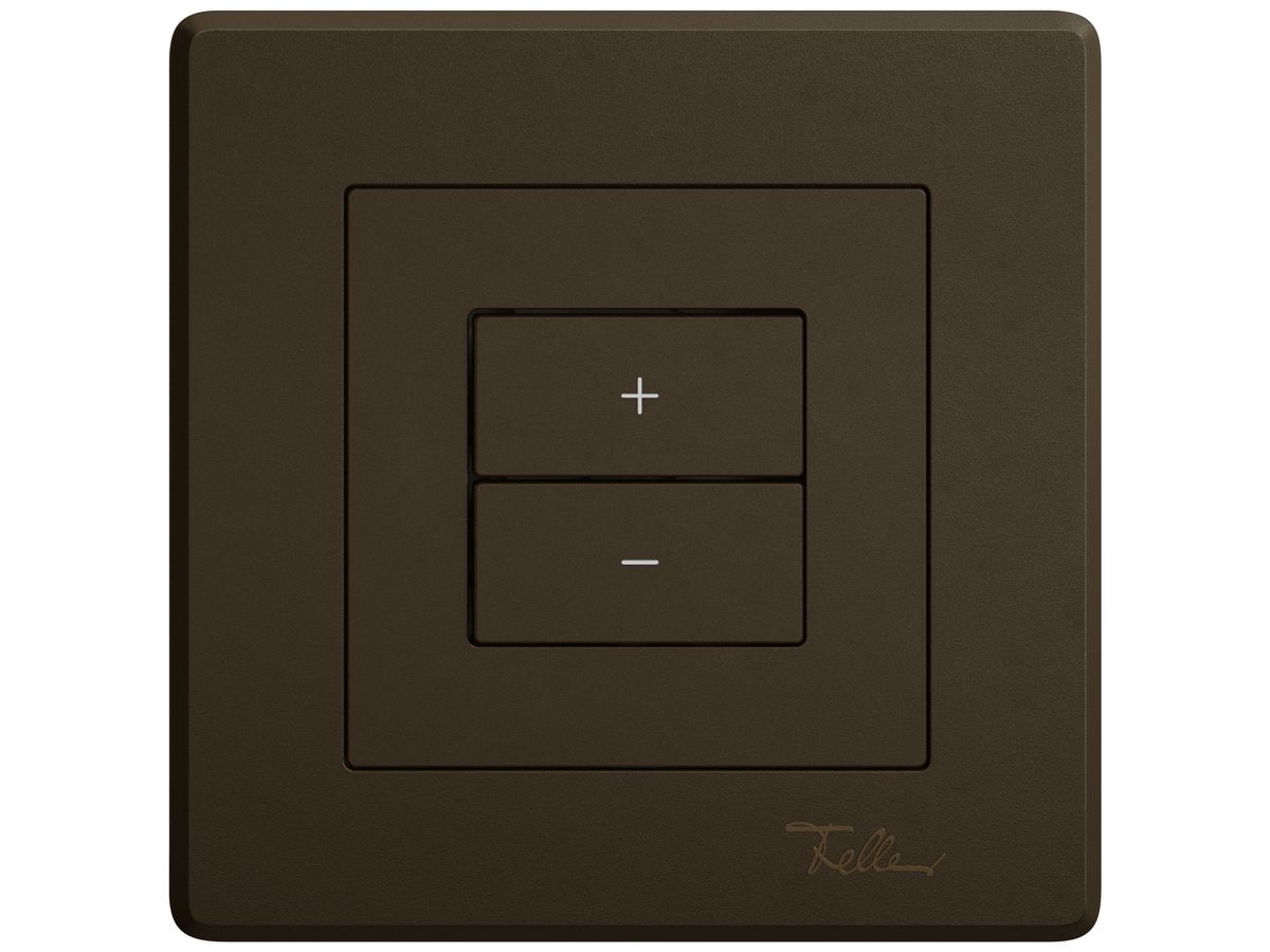 UP-Bedienaufsatz zu Dimmer EDIZIO.liv Wiser SNAPFIX® 1K 2T br