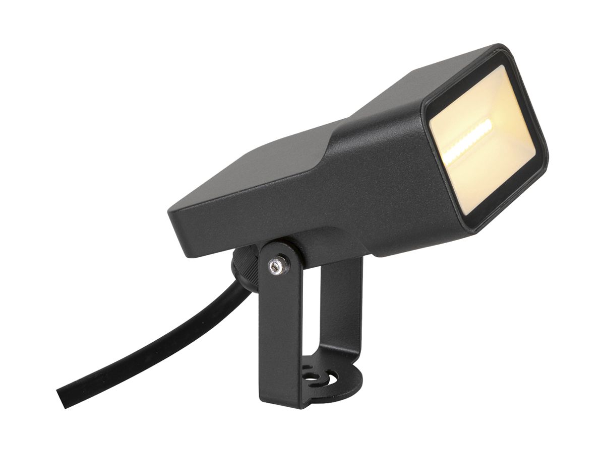 LED-Spiessleuchte SLV SYNA WIDE 5.5W 650lm 830 IP65 76×85×105mm schwarz