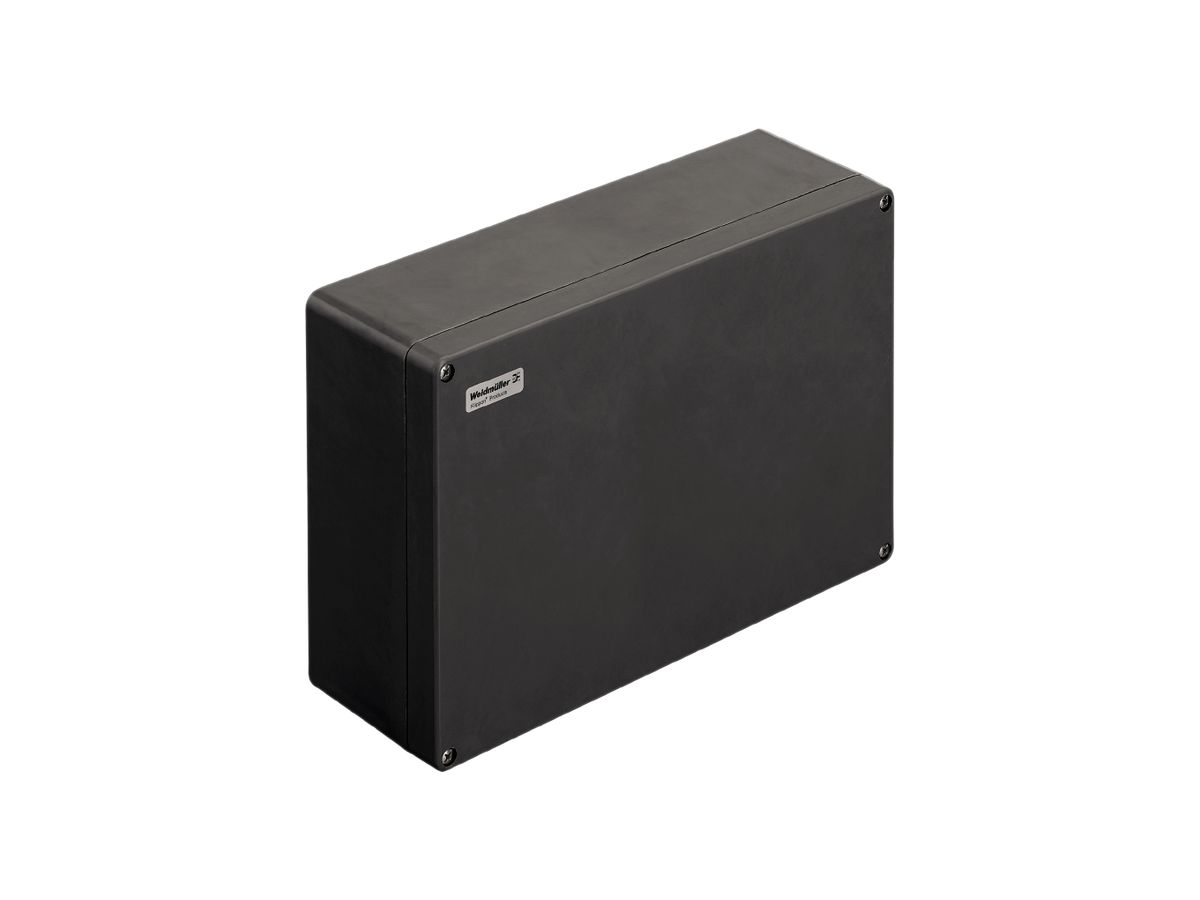 Ex-Polyestergehäuse Weidmüller POK 400×250×120mm glasfaserverstärkt silbergrau