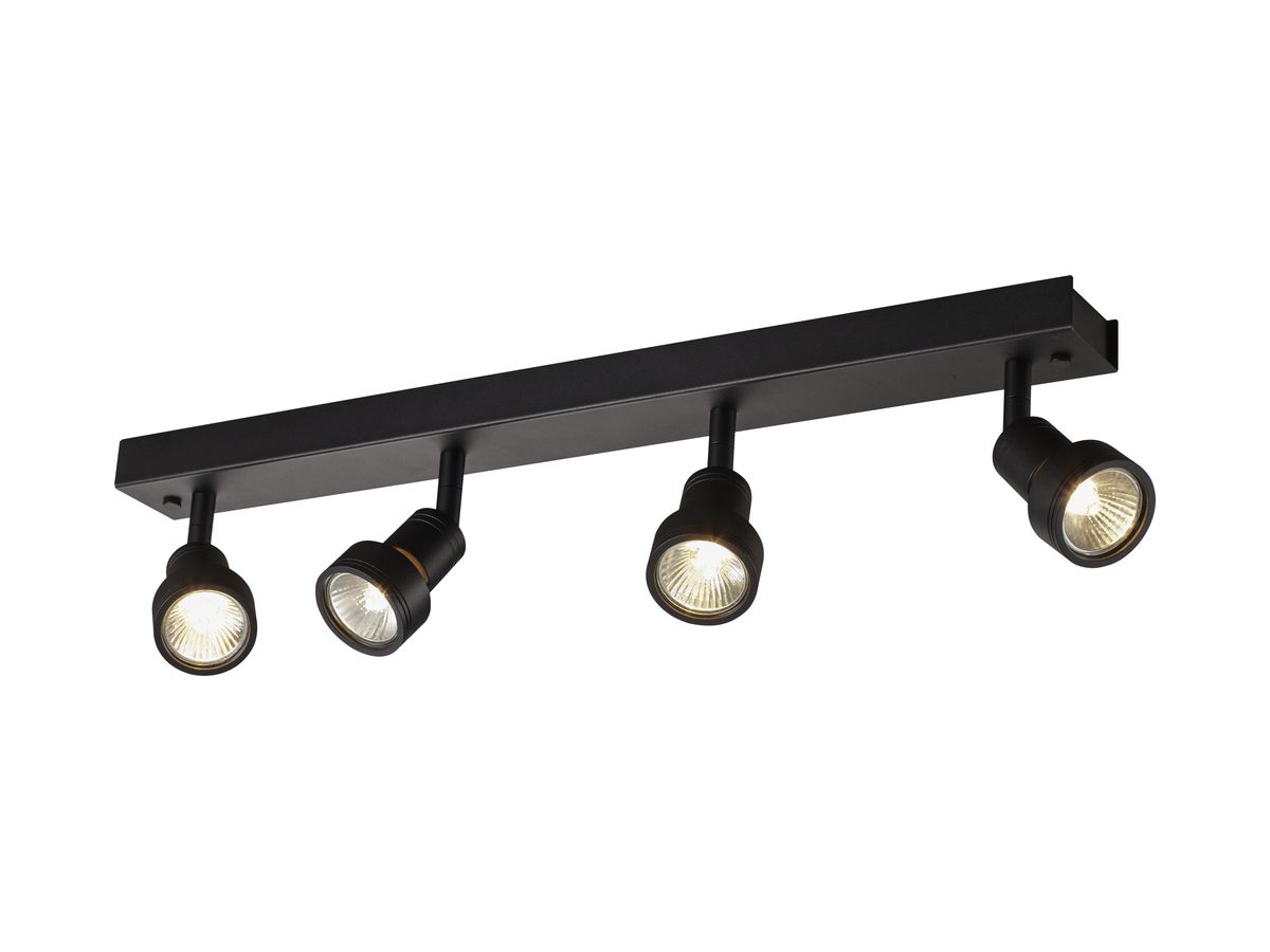 Decken-/Wandleuchte SLV PURI QUAD CW GU10 4×50W 560×56×86mm schwarz