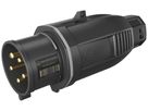 Stecker CEE NEO 5P 32A >50V 1h grau IP54 schraublose Klemme