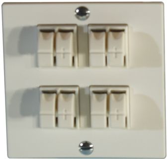 Audiodose EDIZIOdue F 4×weiss ITplus Klemmanschluss für 4 LS