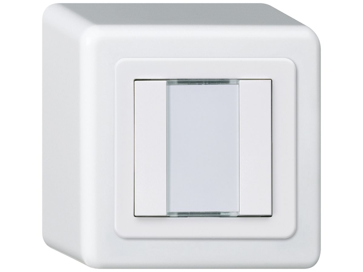 AP-Taster Hager basico Q KNX 2-fach weiss