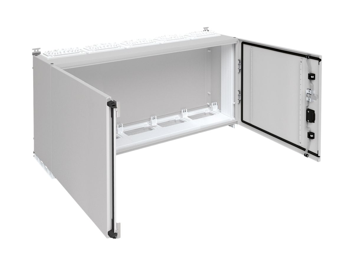 Wandschrank Hager univers mit Volltür SK I IP55 500×1300×275mm RAL 7035