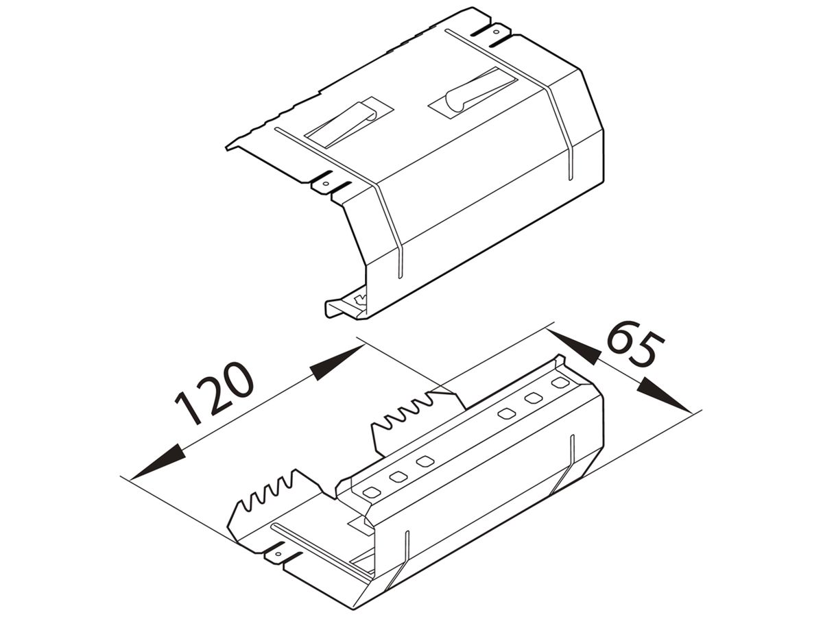 Verbinder tehalit BRS 65170B verzinkt