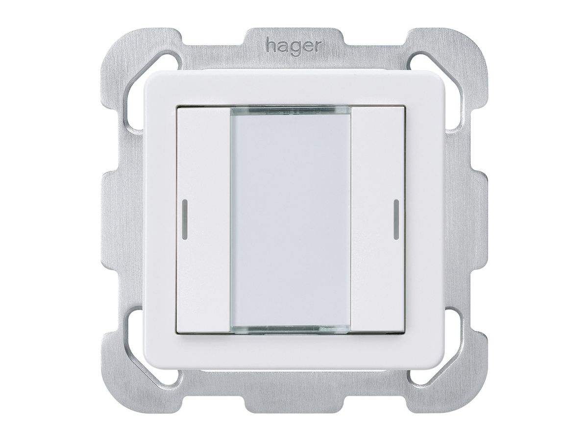 UP-Taster Hager basico B KNX 2-fach LED weiss