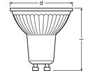 LED-Reflektorlampe LEDVANCE PARATHOM PRO GU10 3.4W 230lm 2700K DIM 36°