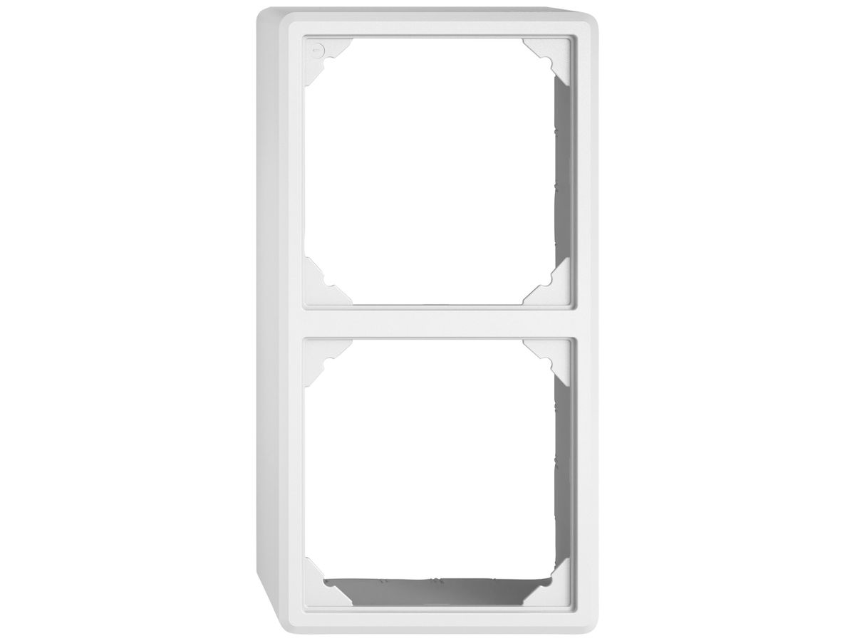 AP-Kappe EDIZIO.liv SNAPFIX® für 2 Apparate GX.54.A weiss