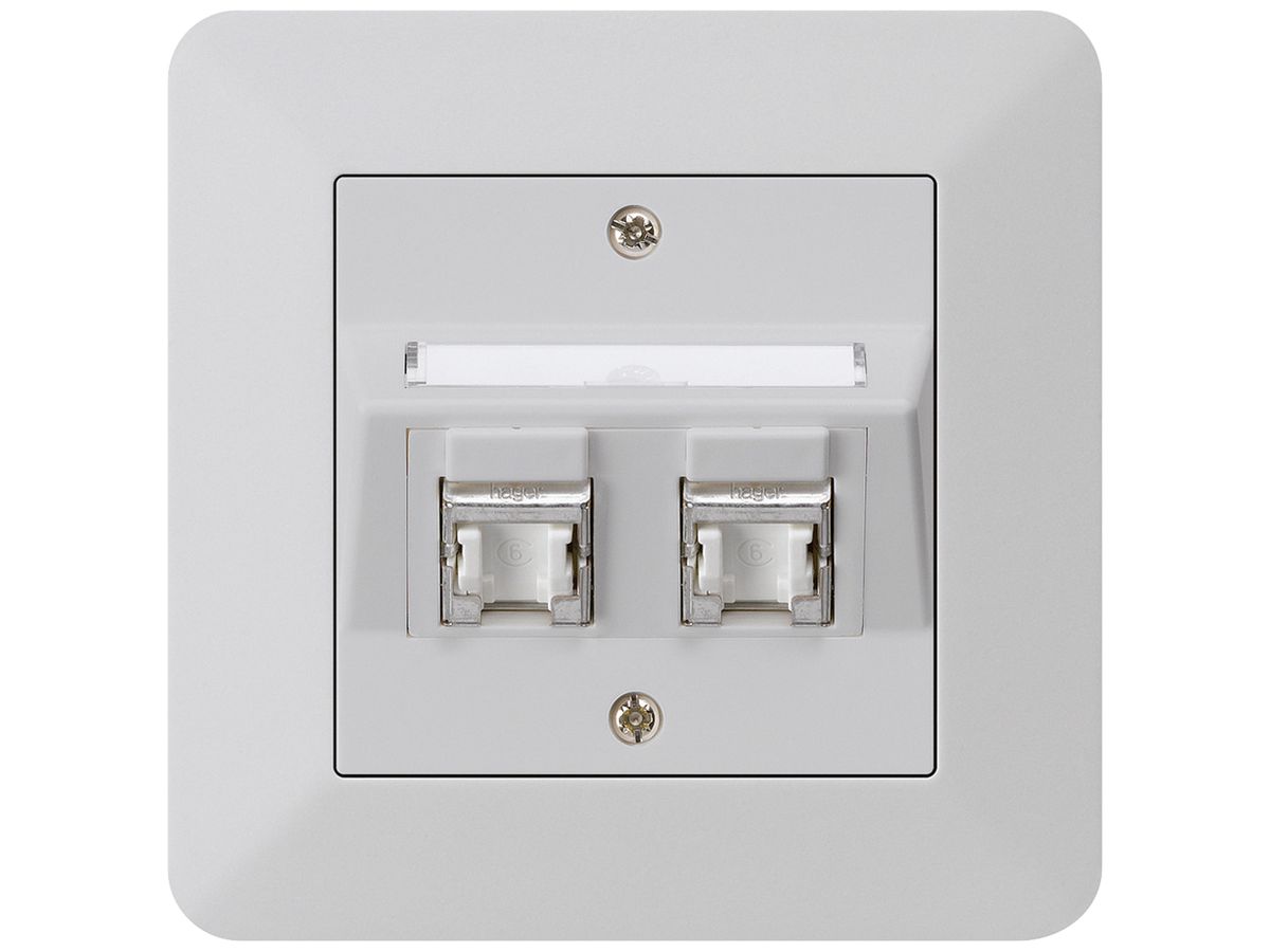 UP-Dose kallysto.trend C Kat.6 2RJ45/s hellgrau
