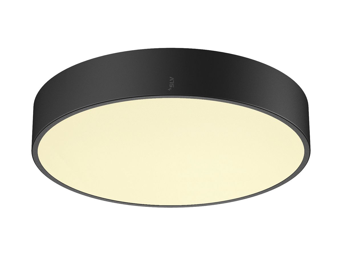 LED-Deckenleuchte SLV MEDO PRO 40 19W 2500lm 930/940 IP50 DIM Ø380mm schwarz