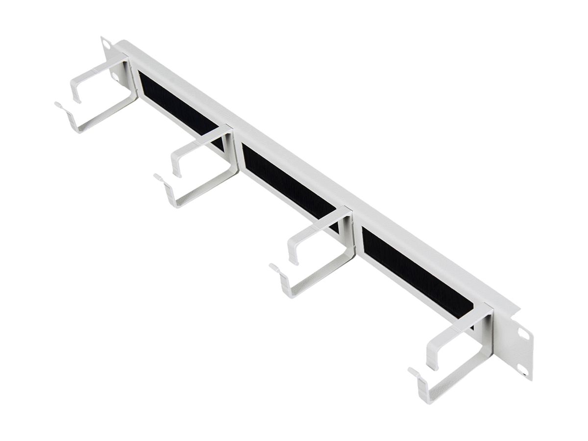 Kabelführungsbügel ROLINE 44×485×80mm Metall 1HE Bürstenleiste grau