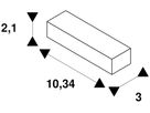LED-Betriebsgerät SLV 4.6…15W 60V 100…700mA DALI 103.4×30×21mm