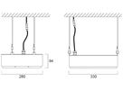LED-Hallenstrahler Sylvania KubiXx AISLE 83W 14400lm 840 IP65 DIM 412×280