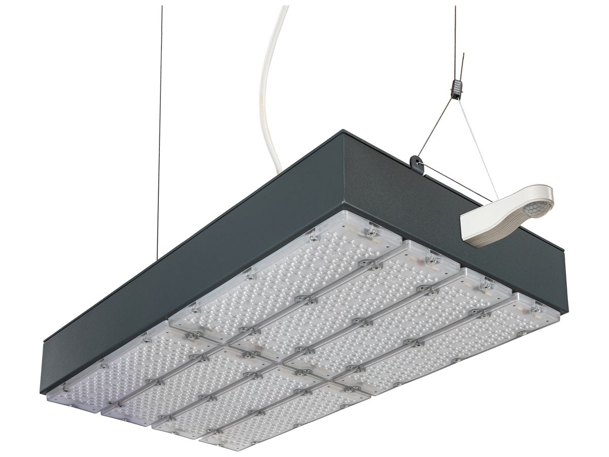 LED-Hallenstrahler Sylvania KubiXx AISLE PIR 212W 37600lm 840 IP65 DIM 760×370
