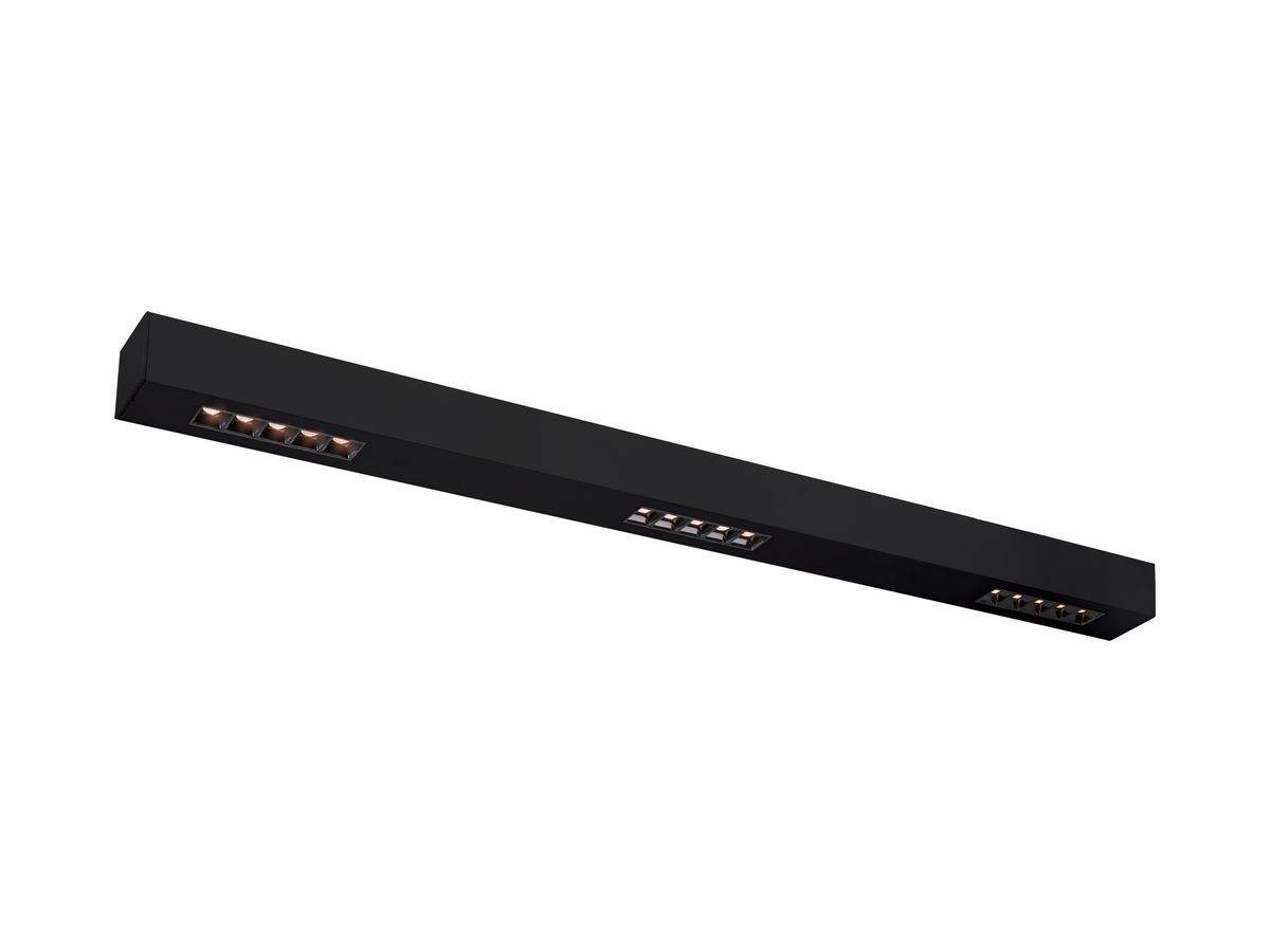 LED-Deckenleuchte SLV Q-LINE CL 45W 2100lm 3000K 30° UGR<10 1000mm schwarz