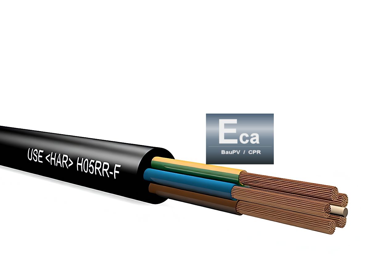 GD (H05 RR-F) 2x1mm² LN Eca sz - Eca