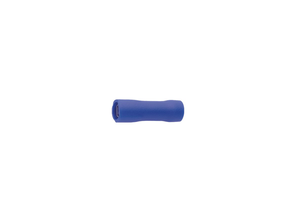 Steckhülse isoliert Ferratec 6.3×0.8mm 0.5…2.5mm² blau