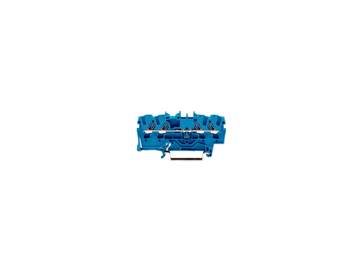 Durchgangsklemme WAGO TOPJOB-S 2.5mm² 4L blau Serie 2002