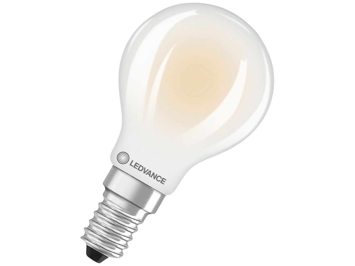 LED-Lampe LEDVANCE CLASSIC P E14 3.8W 806lm 827 mattiert Ø45×85mm