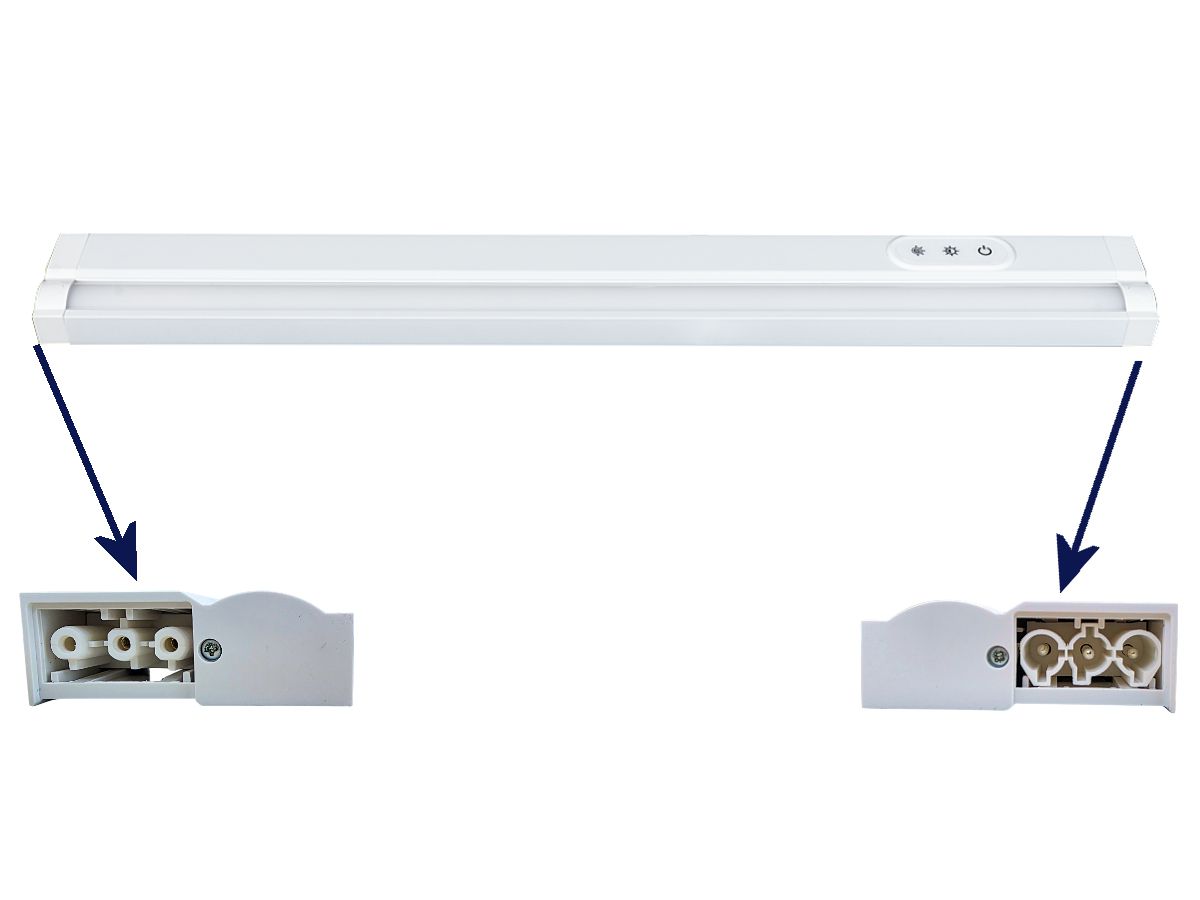 LED-Aufbauleuchte R32 CCT 10.5W weiss - 547mm,3000/4000/6000K,dim. 3 Stufen.