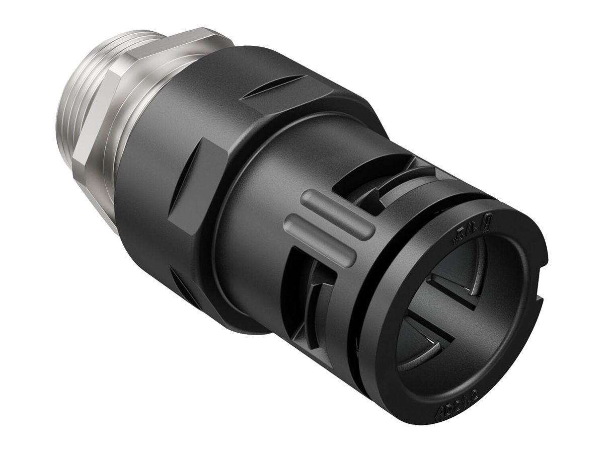 Schlauchverschraubung AGRO FLEXAquick Ø15.8mm M16×1.5 gerade IP68 schwarz